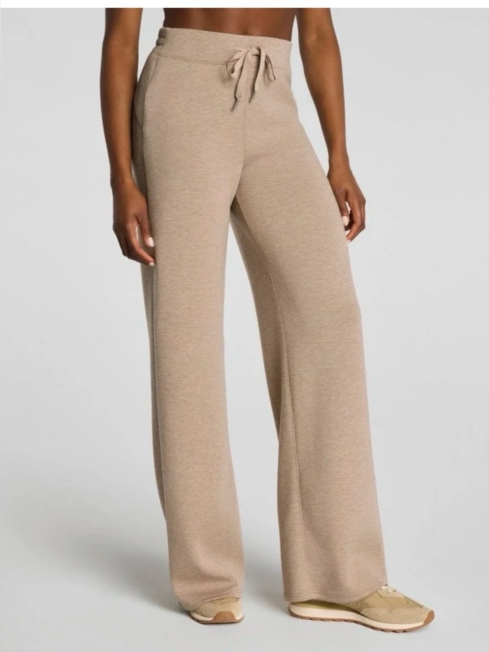 SPANX Air Essentials Wide Leg Pant Dune Heather Sz XL NWOT